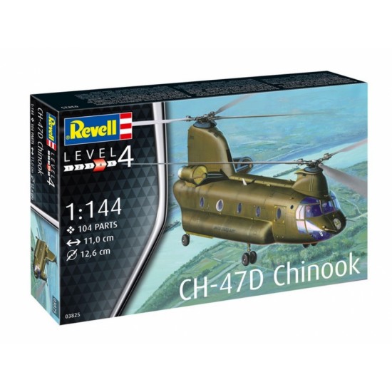 Сглобяем модел, Revell, Хеликоптер Boeing CH-47D Chinook, 104 части