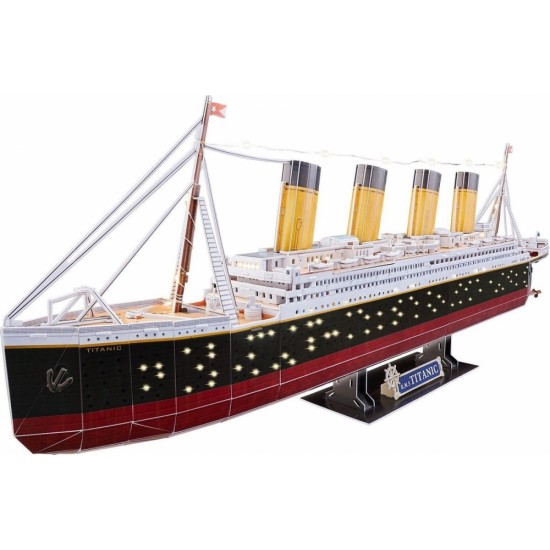 Пъзел 3D, Revell, RMS Титаник с лед светлини, 266 части