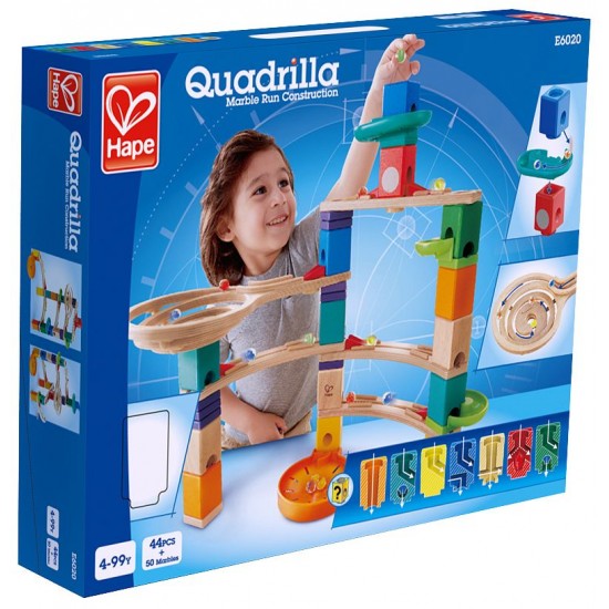 Комплект дървена писта, Hape Quadrilla, Катерачът, 44 части