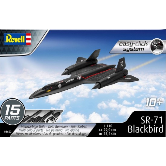 Сглобяем модел, Revell, Самолет Lockheed SR-71 Blackbird, 15 части