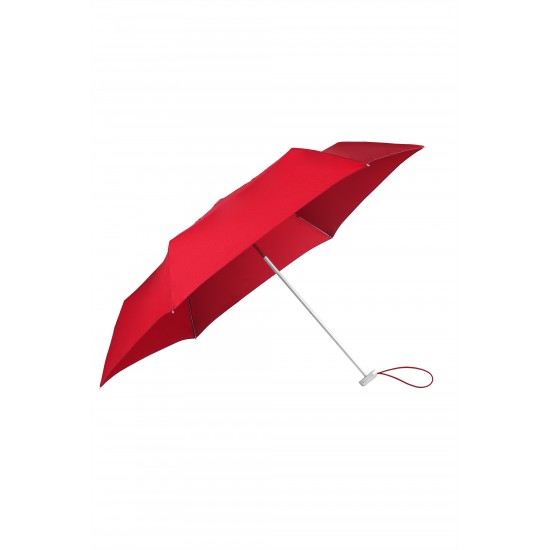 Тройно сгъваем ръчен чадър Alu Drop S TM червен цвят