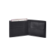 Портфейл от естествена кожа Attack 2 SLG с отделение за монети и RFID защита черен цвят