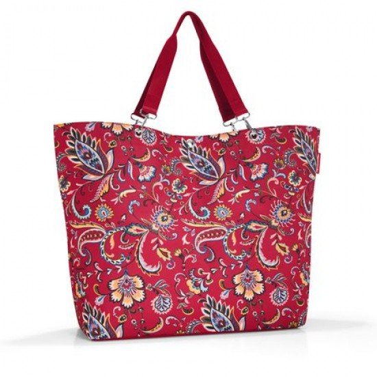 Разгъваема чанта за пазаруване Reisenthel Райе XL - Червена с мотиви