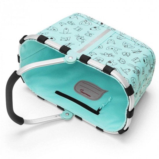Детска кошница Reisenthel Carrybag XS Kids - Cats and Dogs Mint