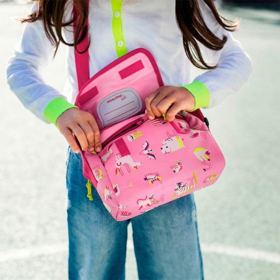 Всекидневна детска чанта Reisenthel Everydaybag Kids - Abc Friends Pink