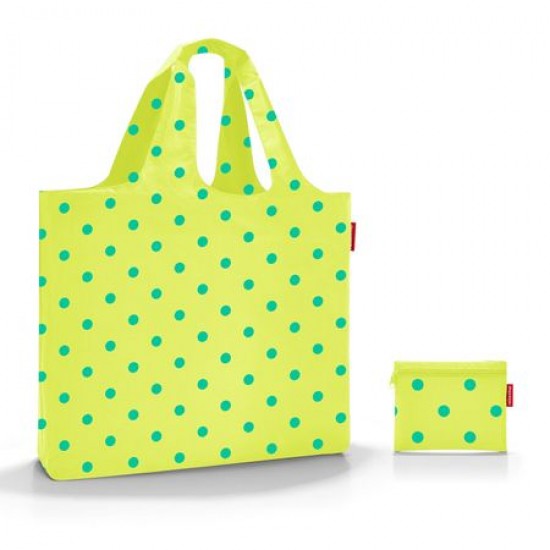 Чанта за плаж mini maxi Reisenthel - Жълт на зелени точки
