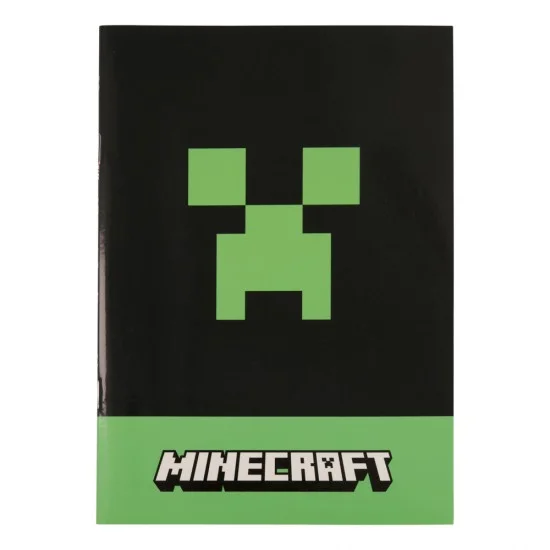 Тетрадка А5, Minecraft Creeper с широки редове