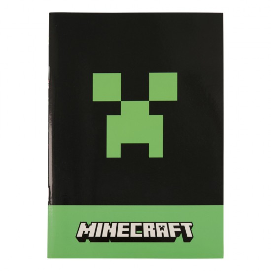 Тетрадка А5, Minecraft Creeper с малки квадратчета