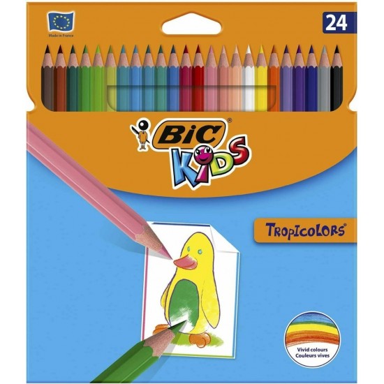 Моливи BIC Tropicolors 24 цвята