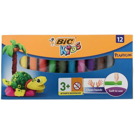 Пластилин 12 цвята BIC Kids