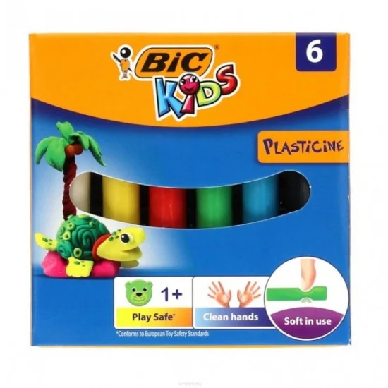 Пластилин 6 цвята BIC Kids
