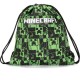 Ученическа спортна торба Minecraft Green