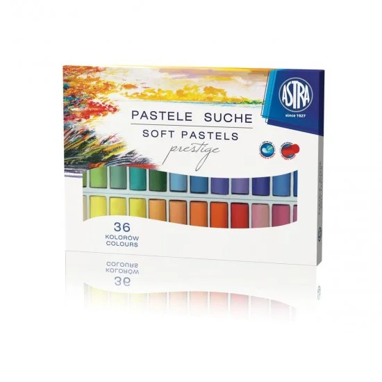 Астра Престиж сухи пастели с кръгла форма 36 цвята
