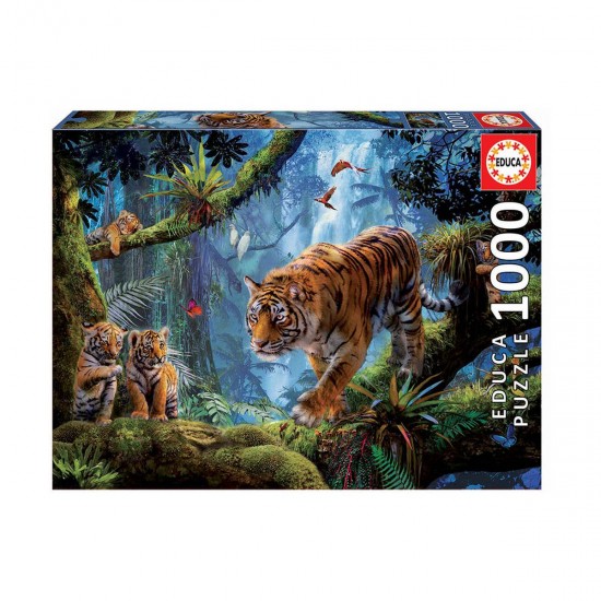 Тигри в гората - пъзел 1000 части
