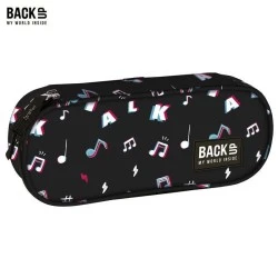 BackUP Ученически несесер с разделител Music Note A16