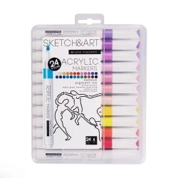 Акрилни маркери Sketch&Art - 24 цв.