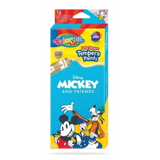 Темперни бои Mickey Mouse в тубички 10 цвята  Colorino