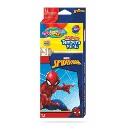 Темперни бои Spiderman 12 цвята в бурканчета Colorino