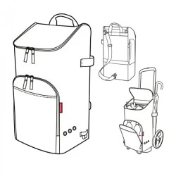 Reisenthel Дамска шарена раница за пазаруване - Citycruiser bag, dots