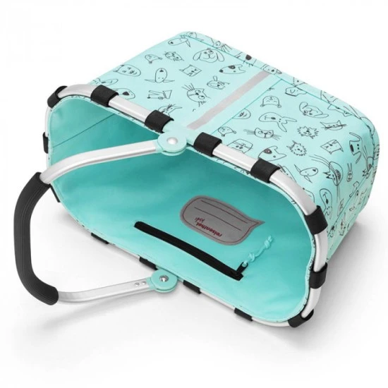 Детска кошница Reisenthel Carrybag XS Kids - Cats and Dogs Mint