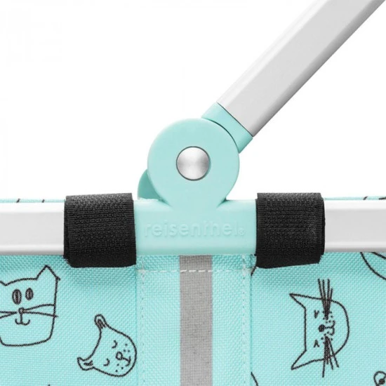 Детска кошница Reisenthel Carrybag XS Kids - Cats and Dogs Mint
