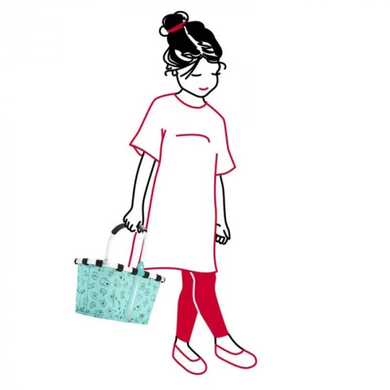 Детска кошница Reisenthel Carrybag XS Kids - Cats and Dogs Mint