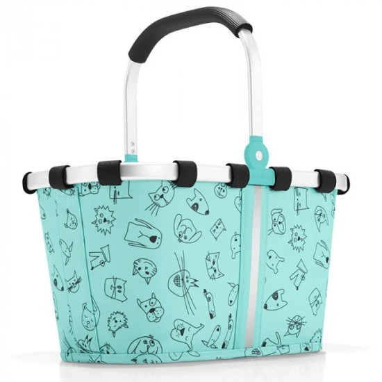 Детска кошница Reisenthel Carrybag XS Kids - Cats and Dogs Mint