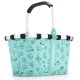 Детска кошница Reisenthel Carrybag XS Kids - Cats and Dogs Mint