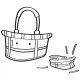 Детска кошница Reisenthel Carrybag XS Kids - Cats and Dogs Mint
