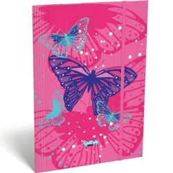 Папка с ластик A4 PINK BUTTERFLY