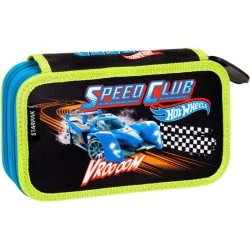 Пълен ученически несесер - HOT WHEELS