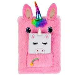 Плюшен дневник А5 + бележник - Unicorn