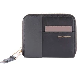 Дамски портфейл от естествена кожа Piquadro W100R - Черен
