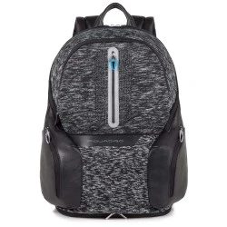 Раница за лаптоп 14" с LED светлини Piquadro BagMotic - Черна