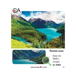 Диамантен гоблен - канава 70 x 48см. - Планински пейзаж