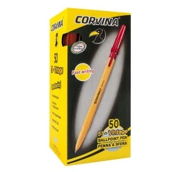 Химикалка Corvina – 50бр. – червена