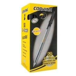 Химикалка Corvina –50бр. – черна