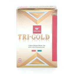 Химикалка Gold триъгълна, синьо пишеща 50 бр.