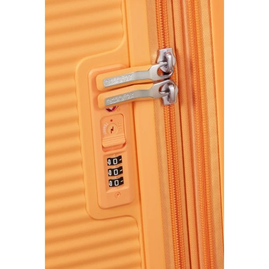 American Tourister Soundbox спинер на 4 колела 55cm с разширение Папая Поп
