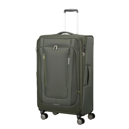 American Tourister Wanderlite Спинер на 4 колела 79 см с разширение Тъмен Каки