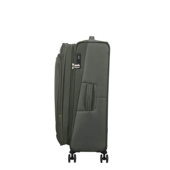 American Tourister Wanderlite Спинер на 4 колела 79 см с разширение Тъмен Каки