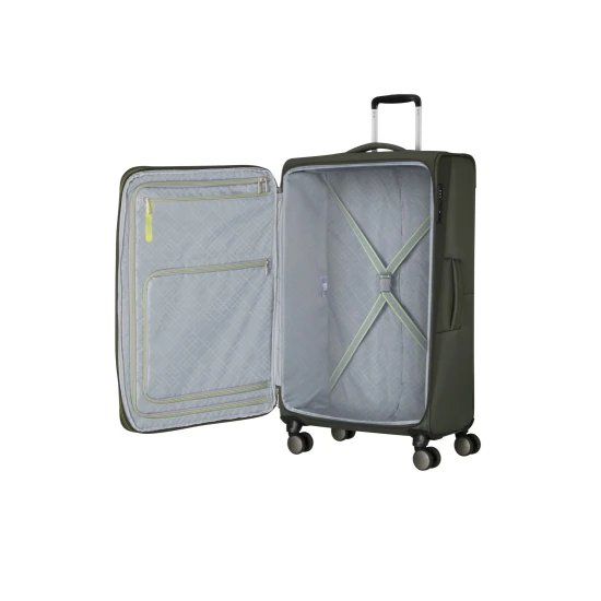 American Tourister Wanderlite Спинер на 4 колела 79 см с разширение Тъмен Каки
