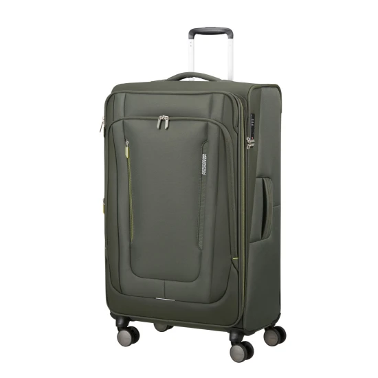 American Tourister Wanderlite Спинер на 4 колела 79 см с разширение Тъмен Каки