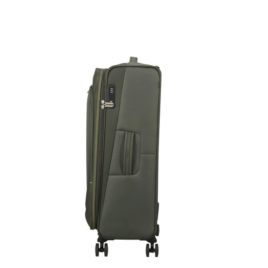 American Tourister Wanderlite Спинер на 4 колела 79 см с разширение Тъмен Каки