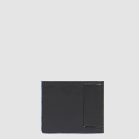Atlas Мъжки портфейл с мобилен калъф за лична карта и RFID защита Черен