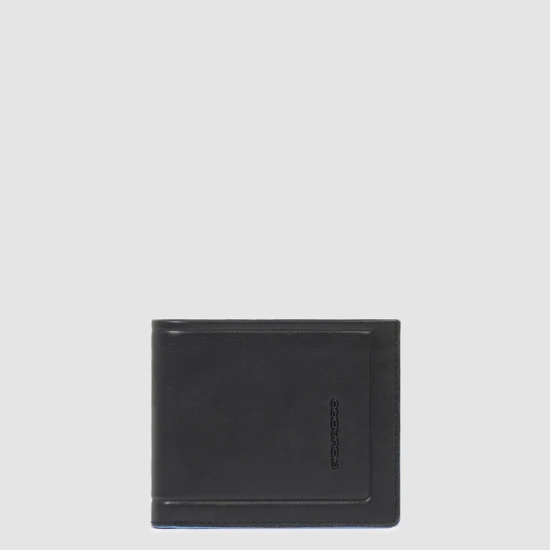Atlas Мъжки портфейл с мобилен калъф за лична карта и RFID защита Черен