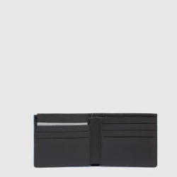 Atlas Мъжки портфейл с мобилен калъф за лична карта и RFID защита Черен