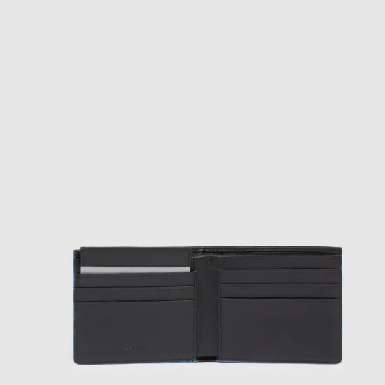 Atlas Мъжки портфейл с мобилен калъф за лична карта и RFID защита Черен