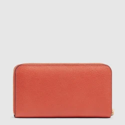 Patricia Дамски портфейл от естествена кожа Оранжев