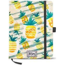Бележник с ластик Karactermania OMP - Ananas